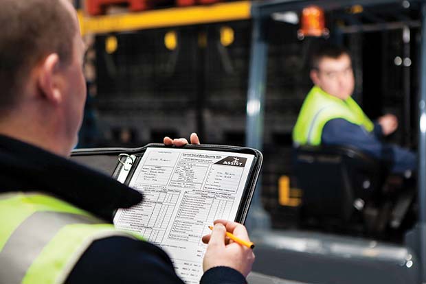 Perform Pre and Post Operation Procedures for Forklift