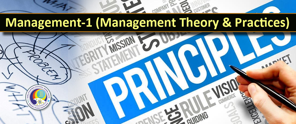 MGT 1: Management Theory and Practices
